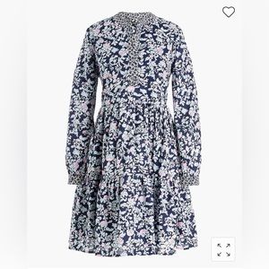 J. Crew Factory Mixed Print Tiered Dress